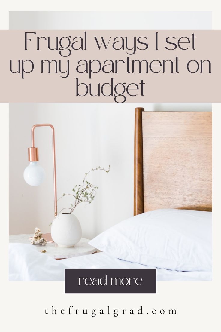 Frugal ways I set up my apartment on budget